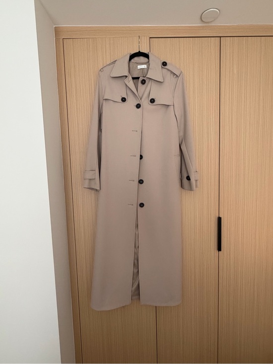 Kookai Jackets & Blazers - Kookai Long Beige Trench Coat with Belt